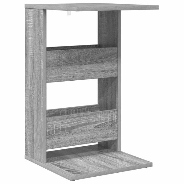 vidaXL Table d'appoint Gris Sonoma 40 x 35 x 60,5 cm Bois d'ing&eacute;nierie