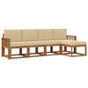 vidaXL Ensemble de canap&eacute;s d'ext&eacute;rieur 5 pc Naturel et Beige