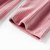 Pantalons pour enfants velours c&ocirc;tel&eacute; rose clair 140