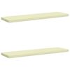vidaXL Coussins de banc 2 pi&egrave;ces VUGHT 2 pc 100 % polyester Cr&egrave;me