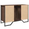 vidaXL Armoire lavabo de salle de bain ch&ecirc;ne marron 91x35x60 cm