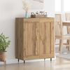vidaXL Buffet Ch&ecirc;ne artisanal 69,5 x 34 x 90 cm Bois d'ing&eacute;nierie