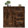 vidaXL Buffet ch&ecirc;ne fum&eacute; 70x35,5x67,5 cm bois d'ing&eacute;nierie