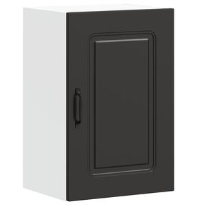 vidaXL Armoire murale de cuisine Kalmar noir bois d'ing&eacute;nierie