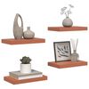 vidaXL &Eacute;tag&egrave;re Murale 4 pcs Rouge 40 x 23,5 x 4 cm Bois d'ing&eacute;nierie