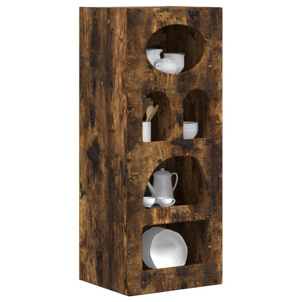 vidaXL Buffet Ch&ecirc;ne fum&eacute; 40 x 35 x 100,5 cm Bois d'ing&eacute;nierie