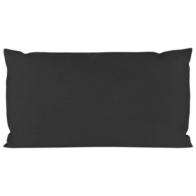 vidaXL Coussins de canapé en palette 2 pcs noir tissu