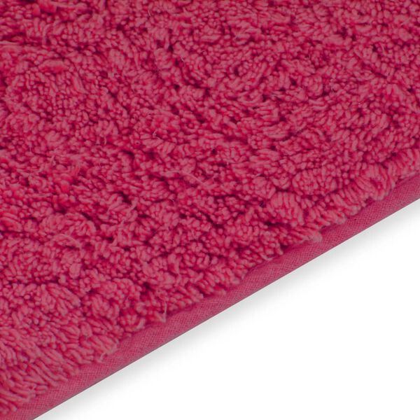 vidaXL Tapis de salle de bain 2 pcs Tissu Fuchsia