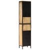 vidaXL Armoire de salle de bain 40x27x180 cm fer et bois de manguier