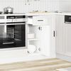 vidaXL Armoire de cuisine Porto blanc brillant bois ingénierie