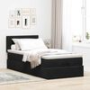 vidaXL Cadre de lit ottoman avec matelas noir 90x190 cm velours