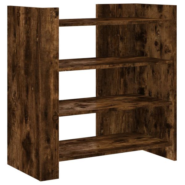 vidaXL Buffet ch&ecirc;ne fum&eacute; 73,5x35x75 cm bois d'ing&eacute;nierie