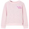 Sweatshirt pour enfants lilas clair 140