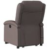 vidaXL Fauteuil inclinable de massage &eacute;lectrique marron fonc&eacute;