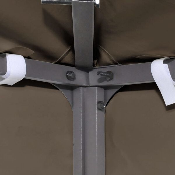 vidaXL Toile supérieure de gazebo 310 g/m² 3x3 m Taupe