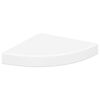 vidaXL &Eacute;tag&egrave;res d'angle flottantes 4 pcs blanc 25x25x3,8 cm MDF