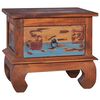 vidaXL Table de chevet 45x35x40 cm Bois de teck de r&eacute;cup&eacute;ration