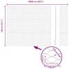 vidaXL Clôture hexagonale Gris 1,4 x 100 m PVC