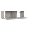 vidaXL Ensemble de meubles TV 3 pcs Gris b&eacute;ton Bois d'ing&eacute;nierie