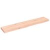 vidaXL &Eacute;tag&egrave;re murale 100x20x4 cm bois de ch&ecirc;ne massif non trait&eacute;