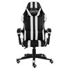 vidaXL Fauteuil de jeux vid&eacute;o Noir et blanc Similicuir