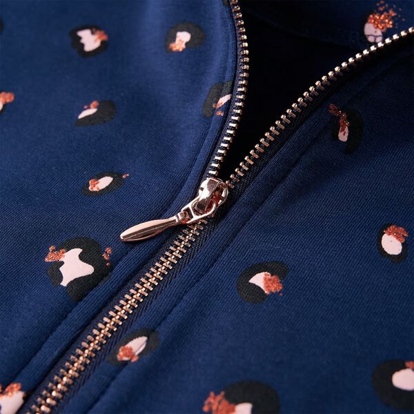 Sweatshirt &agrave; capuche pour enfants bleu marine 116