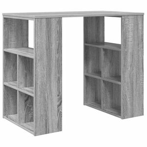 vidaXL Bureau Gris Sonoma 90 x 50 x 75 cm Bois d'ing&eacute;nierie