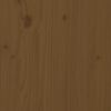 vidaXL Tête de lit Marron miel 125,5x4x100 cm Bois massif de pin