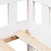 vidaXL Lit de jour et tiroirs sans matelas blanc 90x200 cm bois massif
