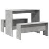 vidaXL Ensemble table &agrave; manger et bancs 3 pcs bois d'ing&eacute;nierie