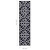 vidaXL Tapis de couloir Noir 80x350 cm