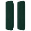 vidaXL T&ecirc;te de lit avec oreilles Vert fonc&eacute; 183x16x78/88 cm Velours