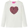 T-shirt enfants &agrave; manches longues &eacute;cru 104