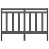 vidaXL Tête de lit Gris 156x4x100 cm Bois massif de pin