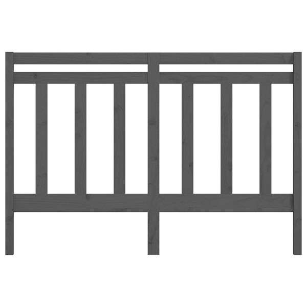 vidaXL Tête de lit Gris 156x4x100 cm Bois massif de pin