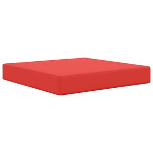 vidaXL Coussin de canap&eacute; d'ext&eacute;rieur Rouge 60 x 60 x 8 cm Polyester