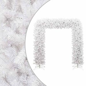 vidaXL Arche d'arbre de No&euml;l Blanc 240 cm