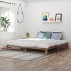 vidaXL Cadre de lit Bois de teck massif 200x200 cm