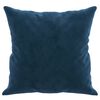vidaXL Coussins décoratifs lot de 2 Bleu 40x40 cm Velours