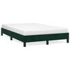 vidaXL Cadre de lit sans matelas vert fonc&eacute; 120x200 cm velours