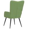 vidaXL Chaise de relaxation Vert clair Velours