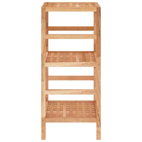 vidaXL Étagère de salle de bain 35,5x35,5x79 cm Bois massif de noyer