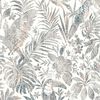 DUTCH WALLCOVERINGS Papier peint Feuilles et toucan Beige