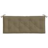 vidaXL Coussin de banc de jardin taupe mélangé 120x50x7 cm tissu