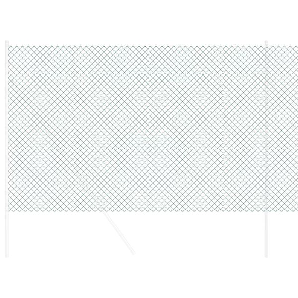 vidaXL Cl&ocirc;ture en treillis m&eacute;tallique Vert 10 x 1,5 m Acier