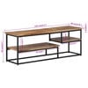 vidaXL Meuble TV 110x30x39 cm teck massif récupéré