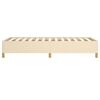 vidaXL Cadre de lit sans matelas crème 90x190 cm tissu