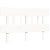 vidaXL Lit pour personne &acirc;g&eacute;e sans matelas blanc 120x200cm bois massif