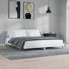 vidaXL Cadre de lit sans matelas blanc brillant 150x200 cm