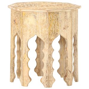 vidaXL Table d'appoint &Oslash;48 cm Bois de manguier massif